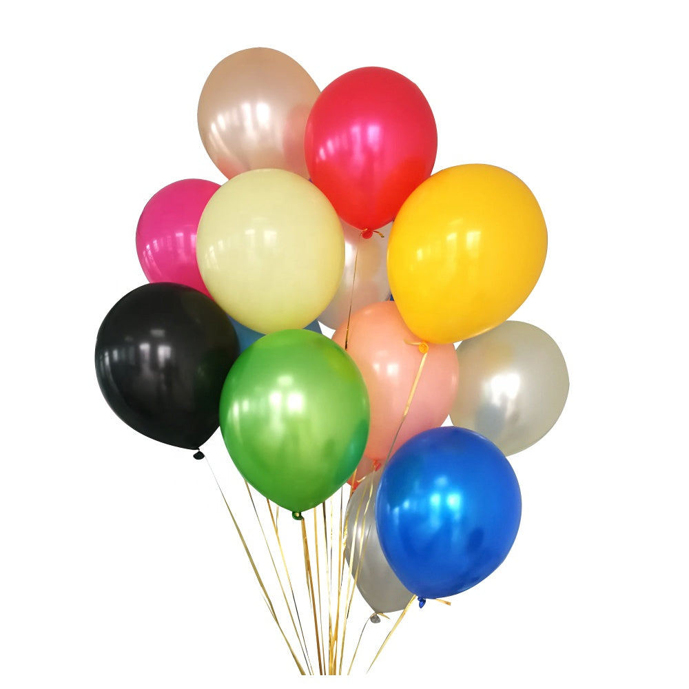 Ett paket med 10 ballonger (standard, 30 cm) som kan används till våra helium tuber. Tjocka ballonger av bra kvalitet, som kan användas för flera ganga. Vi rekommenderar att du köper 50 ballonger för en helium tub och må inte användes för lustgas.